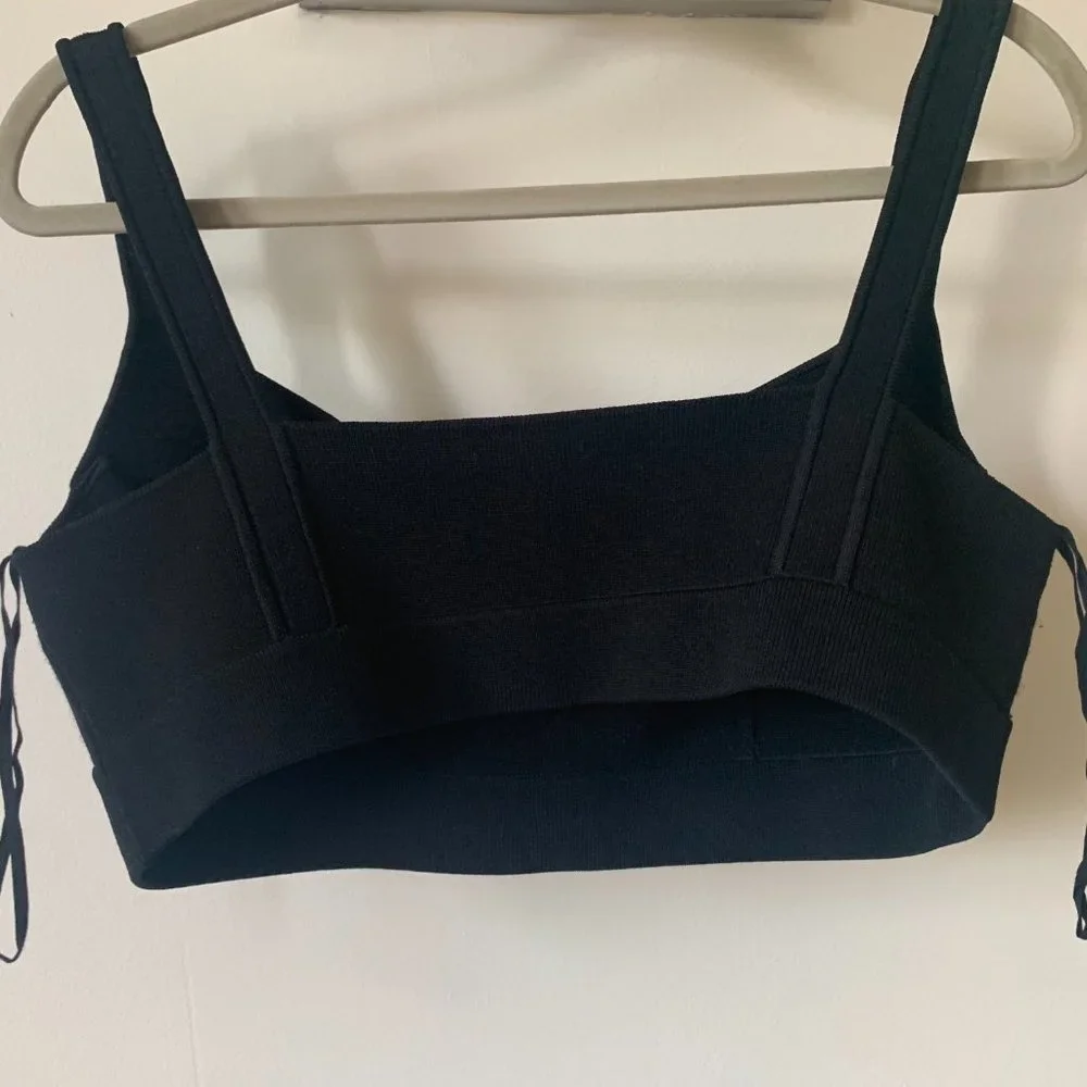 COS Black Crop Top - Picture 5 of 10